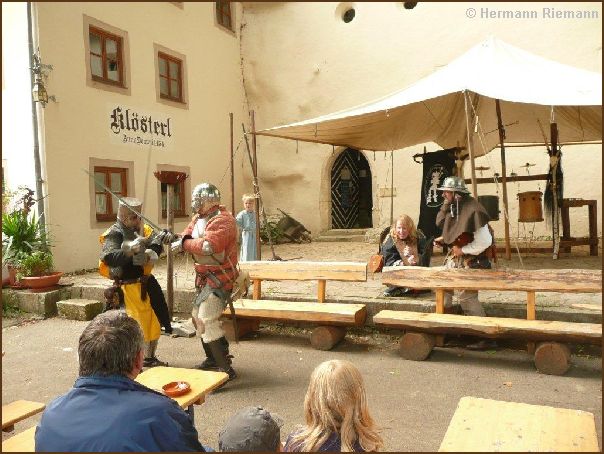 Ritterkampf mit Waib in Schandgeige