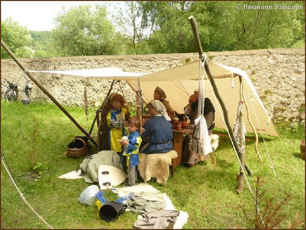Weberfamilie mit Kinder
