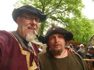 Hermanus Constructus Filucius-Hausl von der Einsiedelei Kl�sterl Bruderloch mit Andreas der Fr�hliche, der Kl�sterlquartiermeister