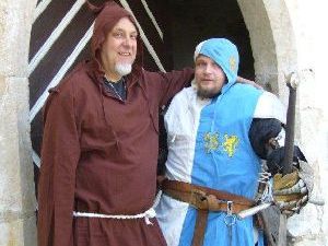 Kl�sterlbruder Hermanius vom Kl�sterl mit Ritter Andreas dem Fr�hlichen