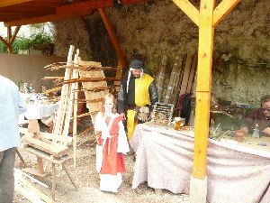 Rittersleut beim Waffenschauen