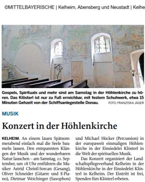 Konzert in der H�hlenkirche